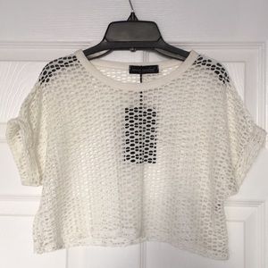 Crop Mesh Top